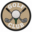 Golf Club 80mm embroidered patch