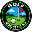Golf Nearest the Pin 80mm embroidered patch