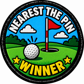 Golf Nearest the Pin Winner 80mm embroidered patch