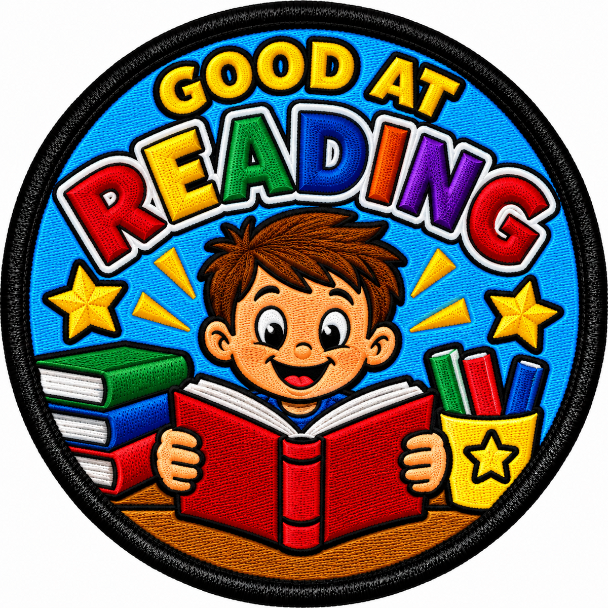 Good at Reading 80mm embroidered patch