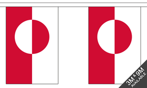 Flagmania Greenland Bunting, 9 metre bunting