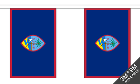 Guam 3 metre bunting, 10 flags - Flagmania