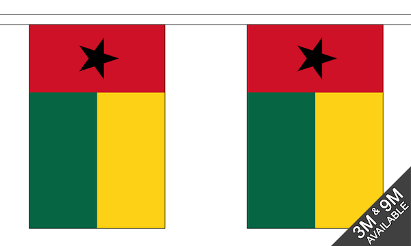 Flagmania Guinea-Bissau Bunting, 9 metre bunting