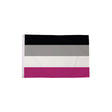 Gynephilia Pride Flag 5ft x 3ft with black grey white and pink horizontal stripes