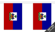 Haiti Crest 3 metre bunting, 10 flags - Flagmania
