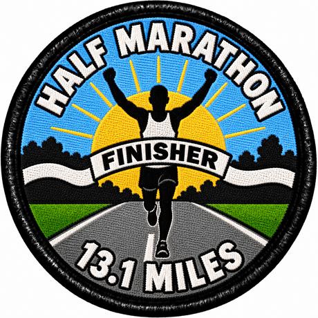 Half Marathon Finisher 80mm Embroidered Patch