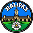 Halifax Yorkshire Clock Tower White Rose 80mm Embroidered Patch