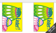 Happy Easter 3 metre bunting, 10 flags - Flagmania