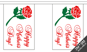 Flagmania Happy Mothers Day Bunting, 9 metre bunting