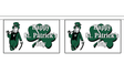 Flagmania Happy St Patricks Day (White) Horizontal Bunting, 9 metre bunting