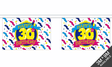 Flagmania Happy 30th Birthday Bunting, 9 metre bunting