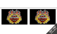 Harley Davidson Horizontal 3 metre bunting, 10 flags - Flagmania
