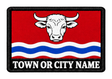 Herefordshire personalised county patch artwork preview, 90 x 60mm