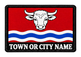 Herefordshire personalised county patch artwork preview, 90 x 60mm