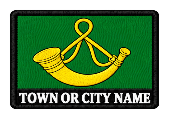 Huntingdonshire personalised county patch artwork preview, 90 x 60mm