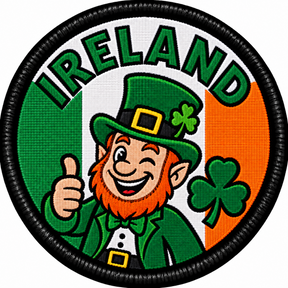 Ireland Leprechaun 80mm Embroidered Patch