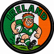 Ireland Rugby Player 80mm Embroidered Patch