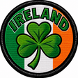 Ireland Shamrock 80mm Embroidered Patch