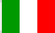 Flagmania Italy 3ft x 2ft Nylon Flag on white background