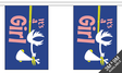Flagmania Its a Girl Bunting, 9 metre bunting