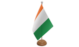 Flagmania Ivory Coast wooden hand flags, 9x6 inch, pack of 12, no bases