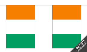 Ivory Coast 3 metre bunting, 10 flags - Flagmania