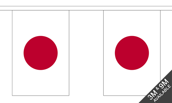 Flagmania Japan Bunting, 9 metre bunting