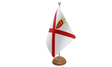 Flagmania Jersey wooden hand flags, 9x6 inch, pack of 12, no bases