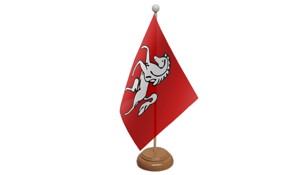 Flagmania Kent wooden hand flags, 9x6 inch, pack of 12, no bases