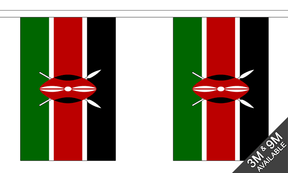 Kenya 3 metre bunting, 10 flags - Flagmania