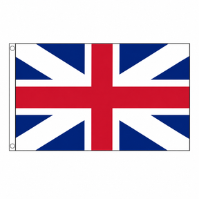 King’s Colours flag centred on square white background
