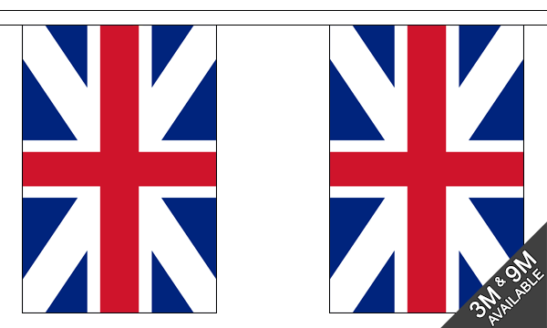 Flagmania Kings Colours Bunting, 9 metre bunting
