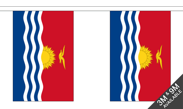 Kiribati 3 metre bunting, 10 flags - Flagmania