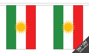 Flagmania Kurdistan Bunting, 9 metre bunting