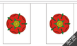 Lancashire Old 3 metre bunting, 10 flags - Flagmania
