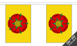 Lancashire New 3 metre bunting, 10 flags - Flagmania