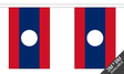 Laos 3 metre bunting, 10 flags - Flagmania