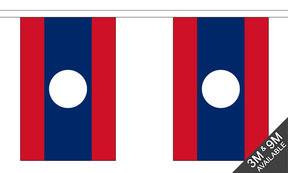 Flagmania Laos Bunting, 9 metre bunting