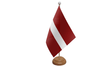 Flagmania Latvia wooden hand flags, 9x6 inch, pack of 12, no bases
