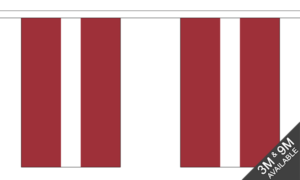 Flagmania Latvia Bunting, 9 metre bunting