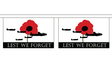 Flagmania Lest We Forget (RAF) Horizontal Bunting, 9 metre bunting