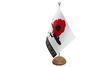 Flagmania Lest We Forget (RAF) wooden hand flags, 9x6 inch, pack of 12, no bases