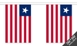 Flagmania Liberia Bunting, 9 metre bunting
