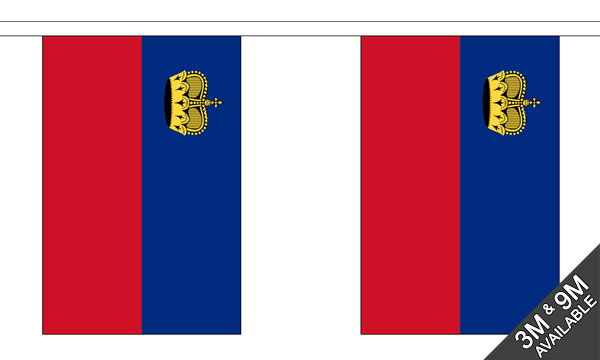 Flagmania Liechtenstein Bunting, 9 metre bunting