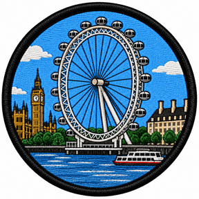 London Eye 80mm Embroidered Patch
