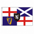 Lord Protectors 1658–59 flag centred on square white background