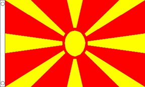 Flagmania Macedonia New 8ft x 5ft polyester flag