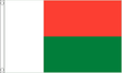 Flagmania Madagascar 3ft x 2ft Polyester Flag on white background