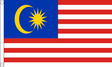 Flagmania Malaysia 3ft x 2ft Polyester Flag on white background
