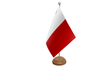 Flagmania Malta wooden hand flags, 9x6 inch, pack of 12, no bases